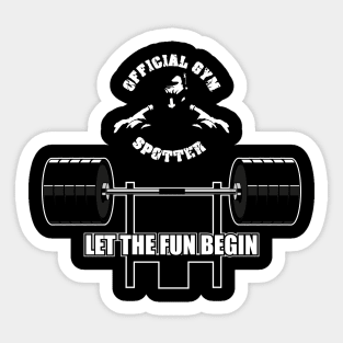 Gym Spotter Bench Sticker